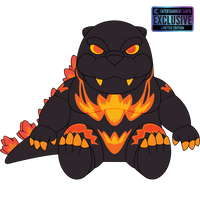 Burning Godzilla Plush (9in)