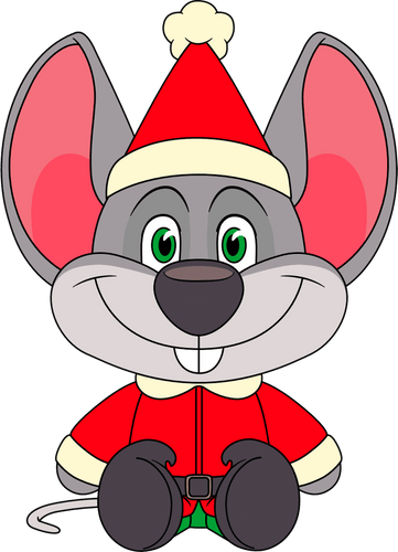 Chuck E. Cheese Christmas Edition Plush (9in)