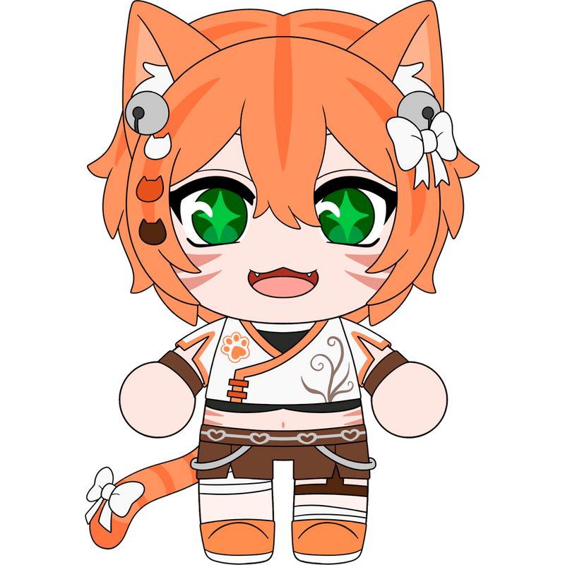 TabbyPac Plush (9in) Concept Illustration