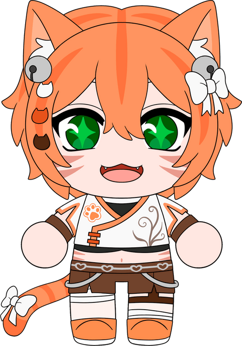 TabbyPac Plush (9in) Concept Illustration