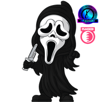 Ghost Face Flocked