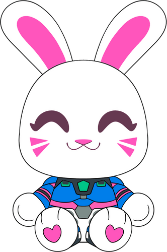 Concept of D.VA Bunny Plush (9in)