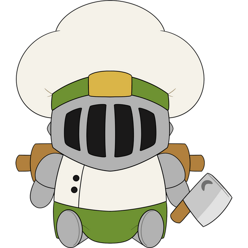 Chef Knight Plush (9in) Concept Illustration