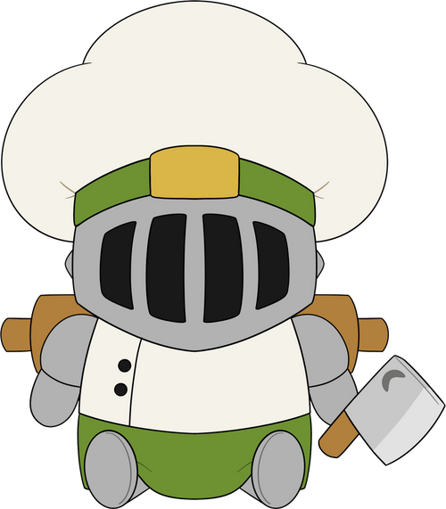 Chef Knight Plush (9in) Concept Illustration