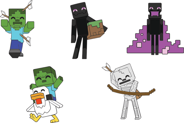 Concept of Minecraft Pin Set #2