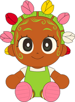 Tulip Bantu Knots Plush (9in)