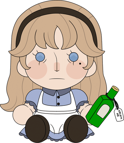 Concept of Alice Plush (9in)
