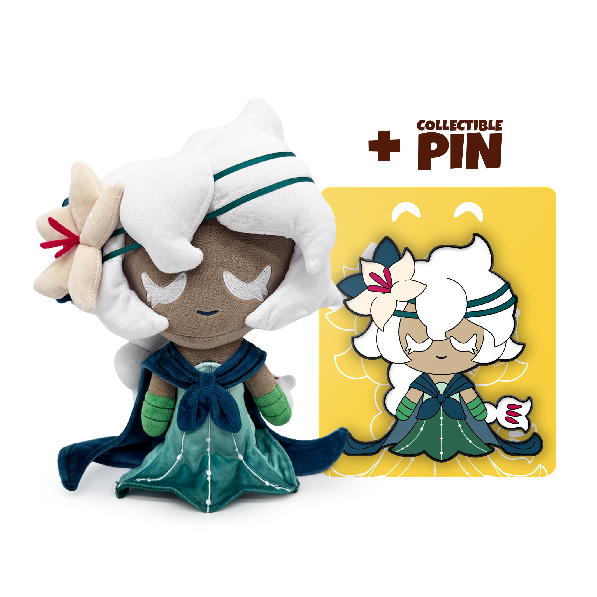 White Lily Cookie Plush (9in)