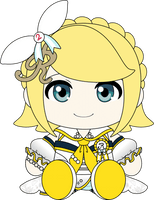 Stage Sekai Kagamine Rin Plush (9in)