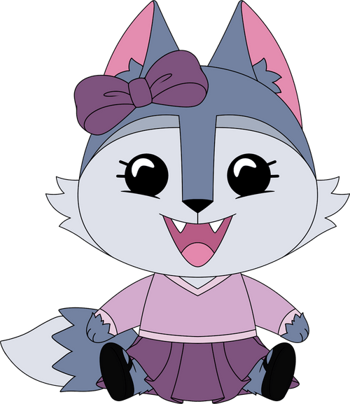 Didi The Werewolf Plush (9in) Concept Illustration