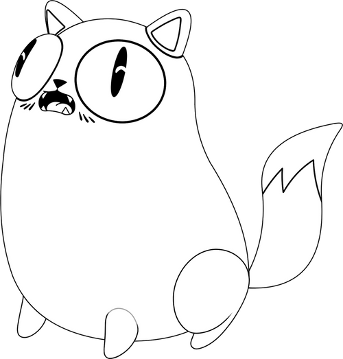 Derpy the Cat Plush (9in) Concept Illustration