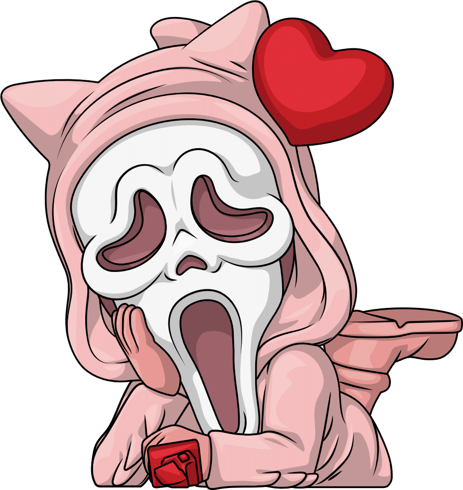 Valentine's Ghost Face
