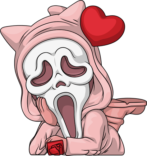 Valentine's Ghost Face