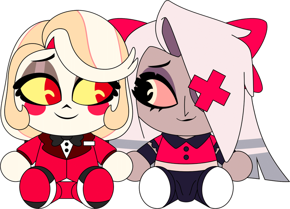 Valentine's Charlie & Vaggie Plush (9in)