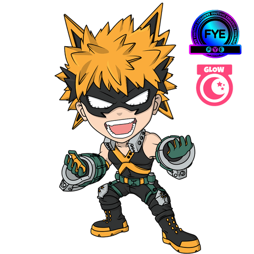 Concept of Glow In The Dark Katsuki Bakugo