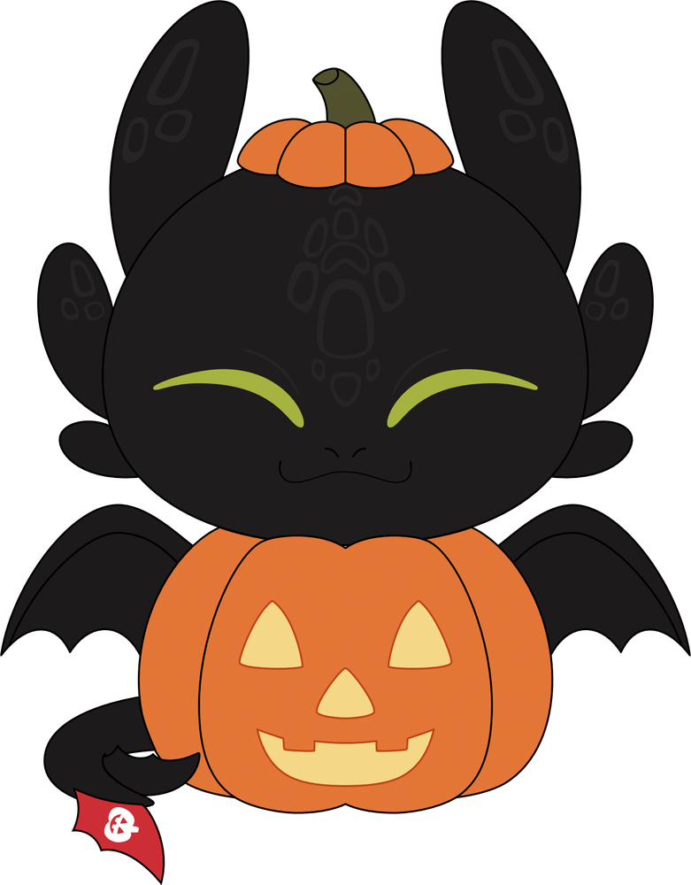 Halloween Toothless Plush (9in)