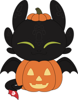 Halloween Toothless Plush (9in)