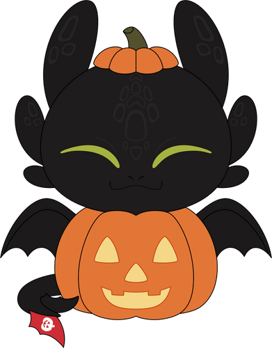 Halloween Toothless Plush (9in)
