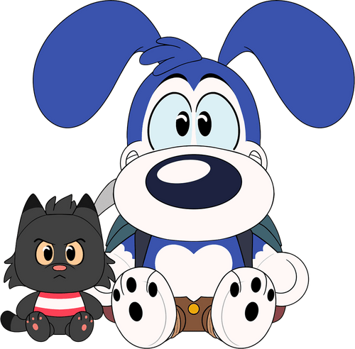 Pingo and Kati Plush (9in) Concept Illustration