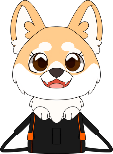 Maxine the Fluffy Corgi Plush (9in)