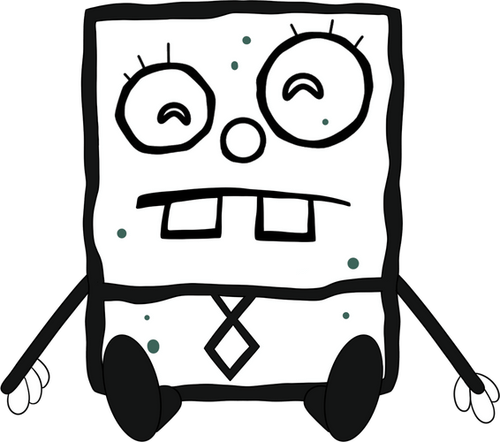 Concept of DoodleBob Shoulder Rider (5.5in)