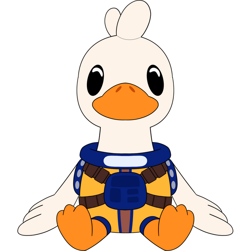 Doug the Duck Plush (9in) Concept Illustration