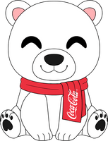 Coca-Cola Polar Bear Plush (9in)