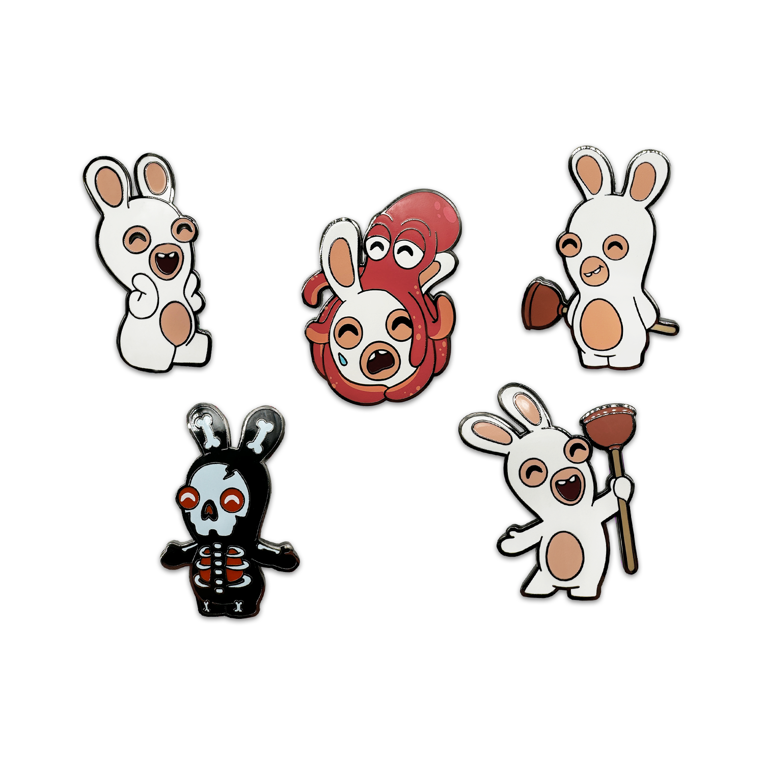 Pinstack Rabbids Rabbids Pin Set – Youtooz Collectibles