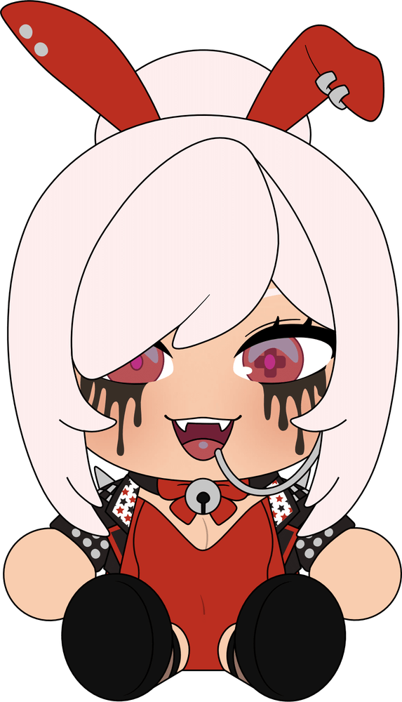 Fefe Punk Bunny Girl Plush (9in)