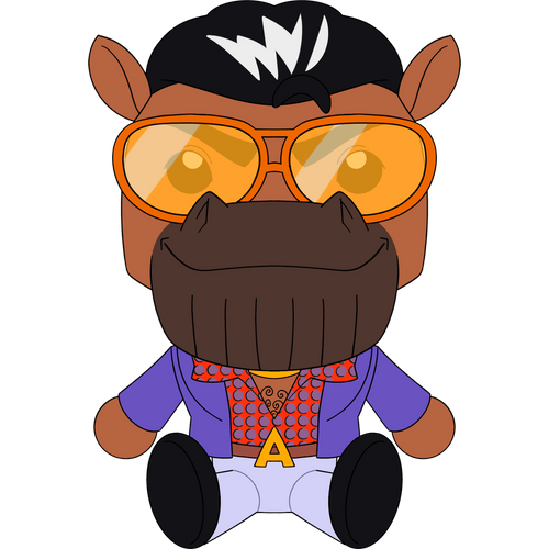 The Aura Farmer Plush (9in) Concept Illustration