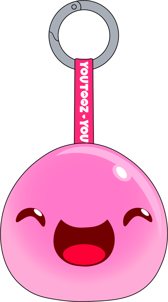 Radiant Pink Slime Keychain (5in)