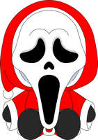 Christmas Ghost Face Plush (9in)