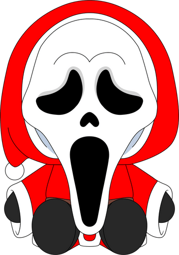 Christmas Ghost Face Plush (9in)