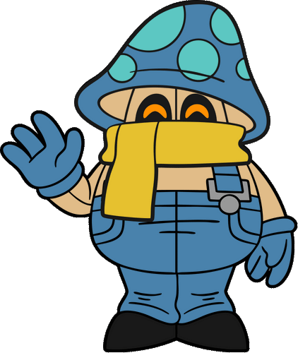 Concept of Mimic Mycellium Man Reveal Pin