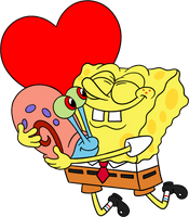 Spongebob Heart Bobble Pin