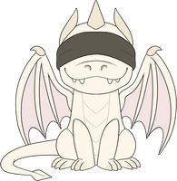 Ash the Blind Dragon Plush (9in)