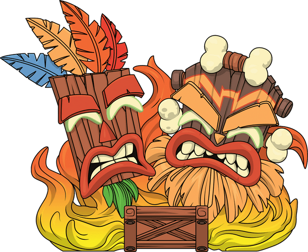 Concept of Aku Aku & Uka Uka