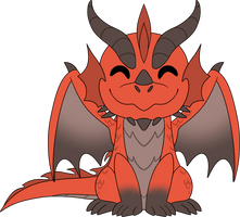 Red Dragon Plush (9in)