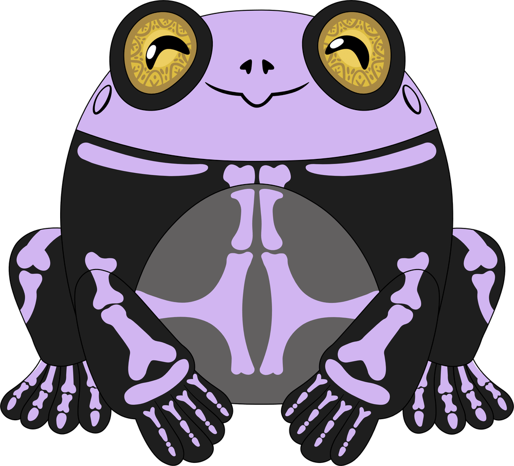 Tibitha the Skeletoad Plush (9in)
