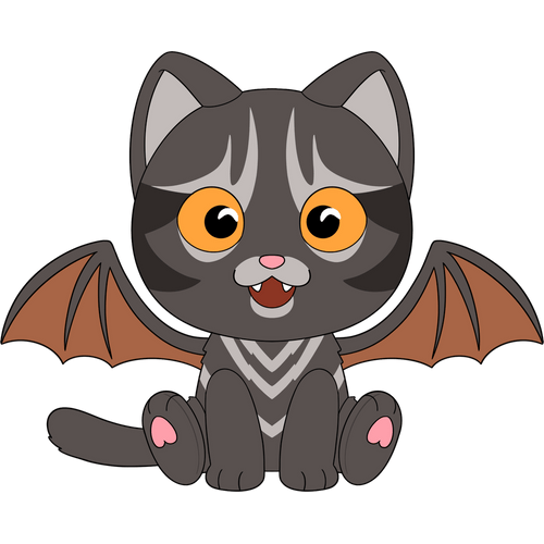Beans the Bacat Plush (9in) Concept Illustration