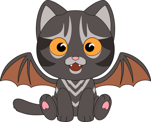 Beans the Bacat Plush (9in) Concept Illustration