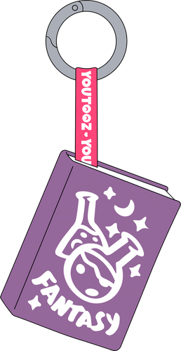 Tiny Bookshop Keychain (5in)