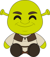 Shrek Sit Plush (9in)