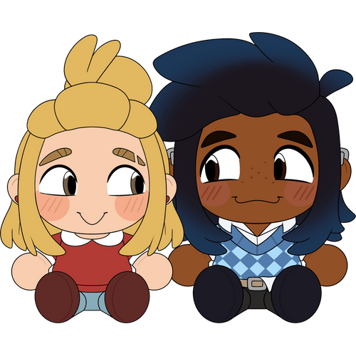 Fern and Lewis Plush (6in) Concept Illustration