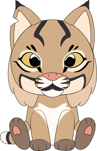 Meemie the Bobcat Plush (9in)