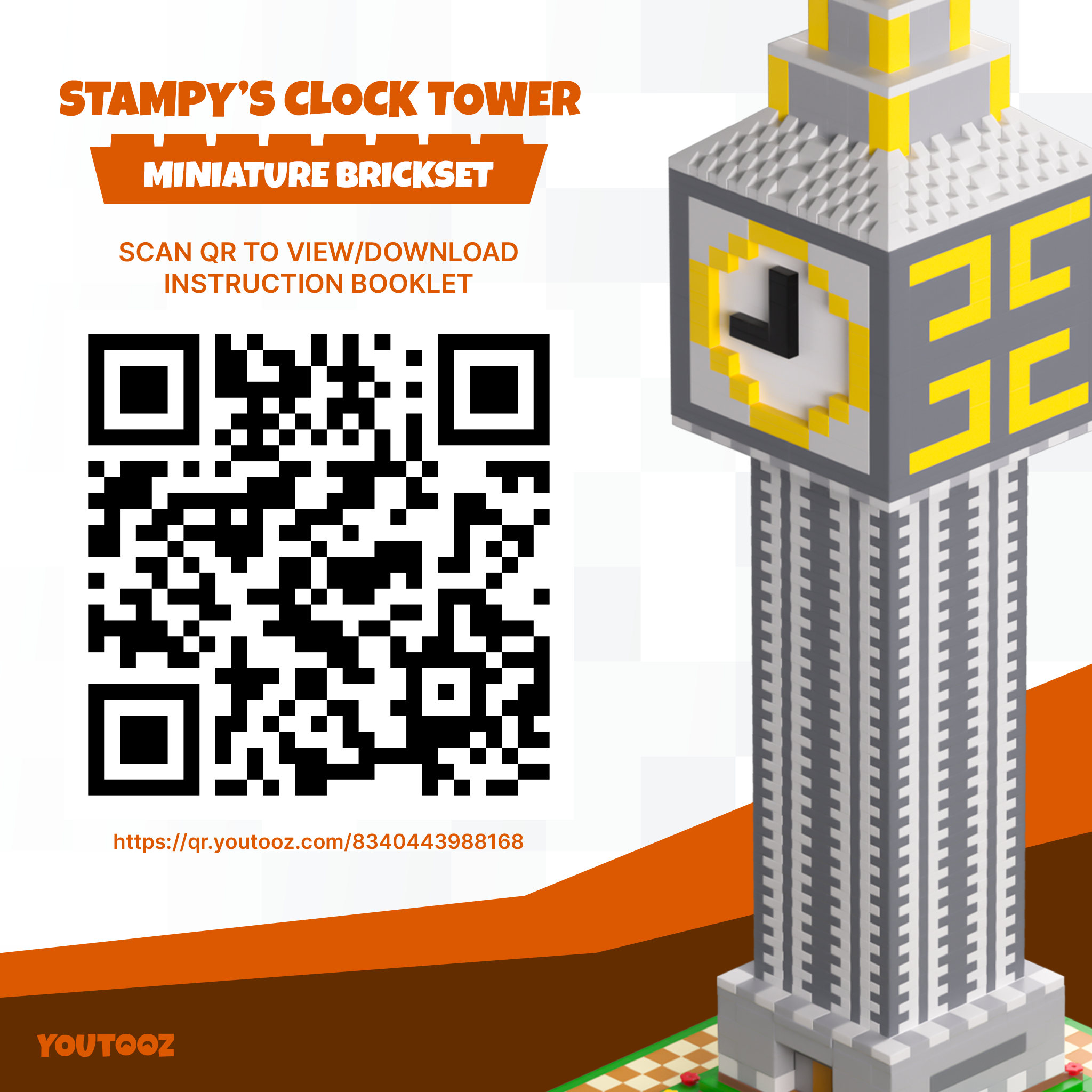 Prototype Landmarks Stampy’s Clock Tower Brickset – Youtooz Collectibles