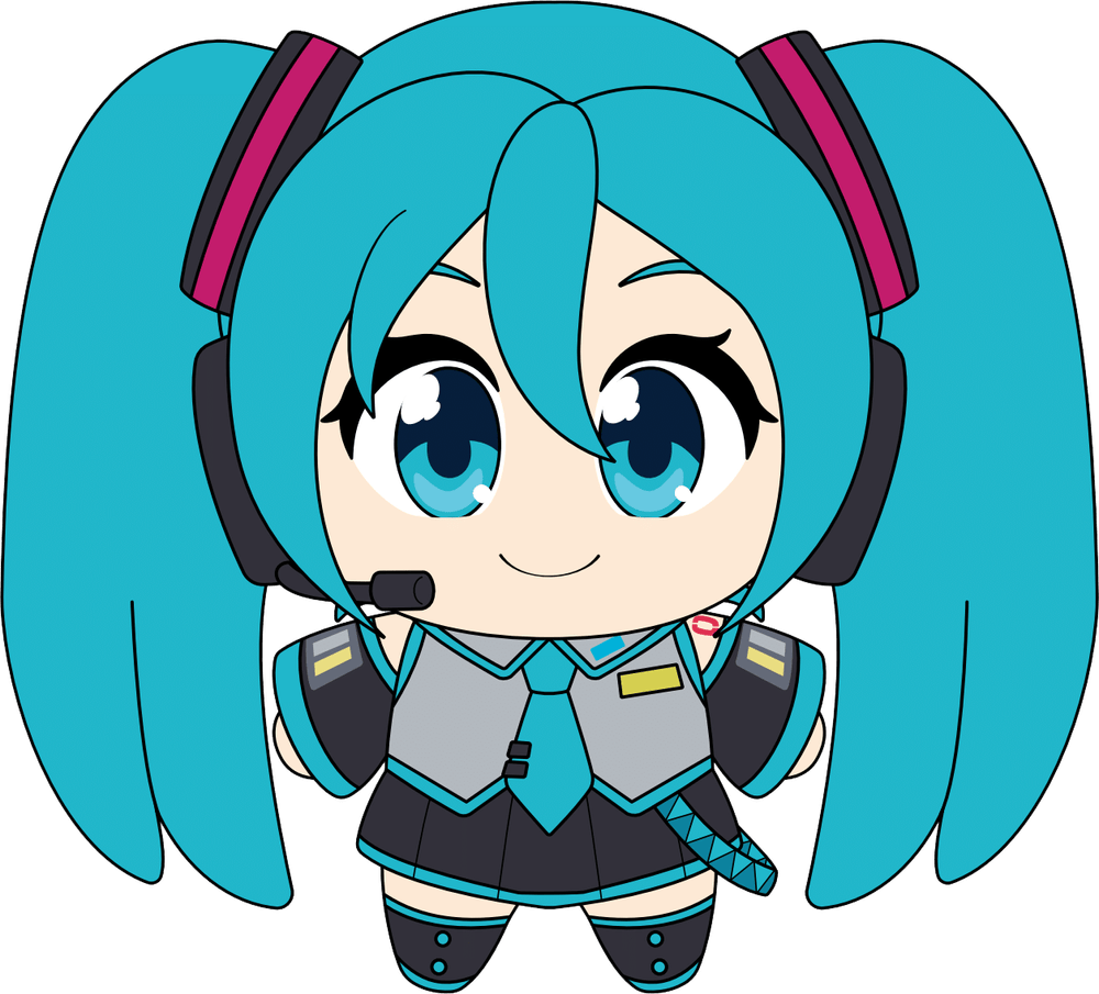 Hatsune Miku Keychain (5in)