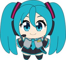 Hatsune Miku Keychain (5in)