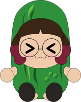 Skeptical Pickle Plush (9in)