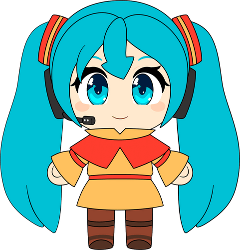 Aang Miku Plush (9in)